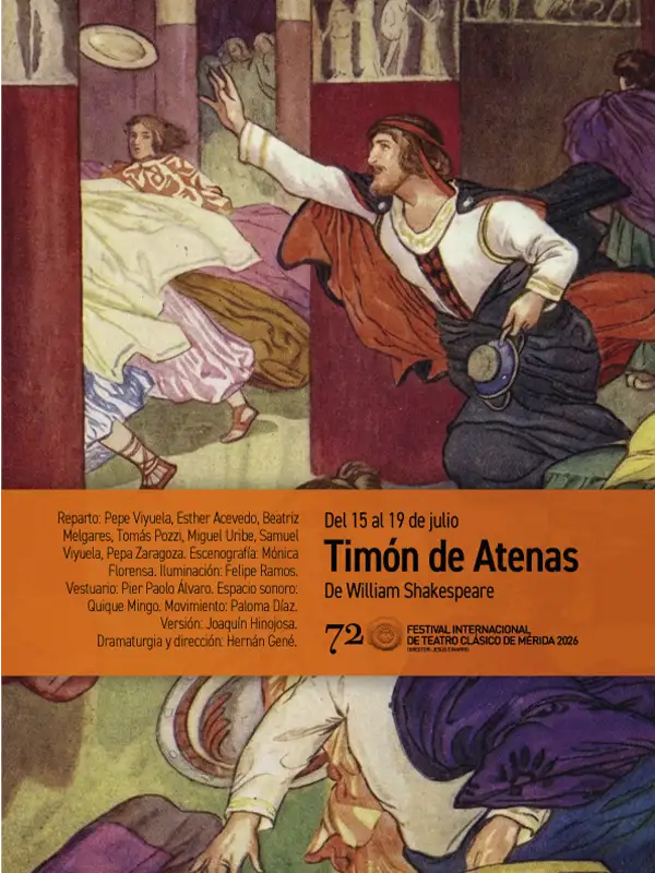 Cartel Timon de Atenea - Festival de Merida 2026